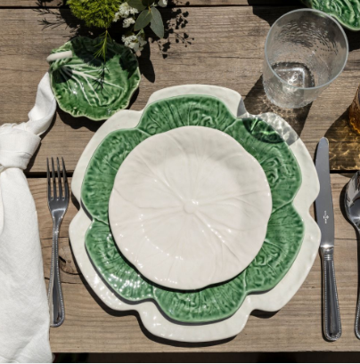Bordallo Pinheiro Cabbage Fruit Plate