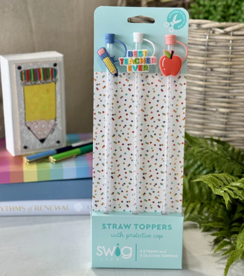 Swig Teacher Life Straw Toppers