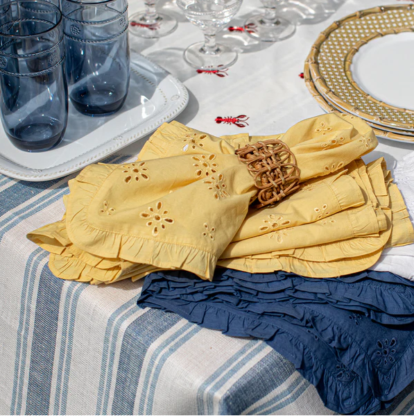 Juliska Eyelet Napkin - Sunflower