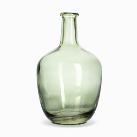 Demdaco Green Glass Vase
