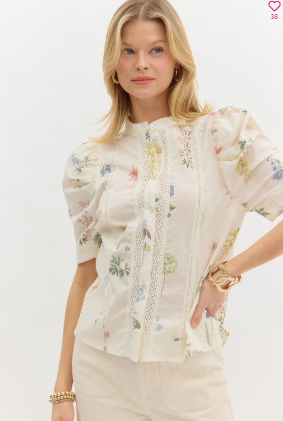 Floral Lace Bloom Top