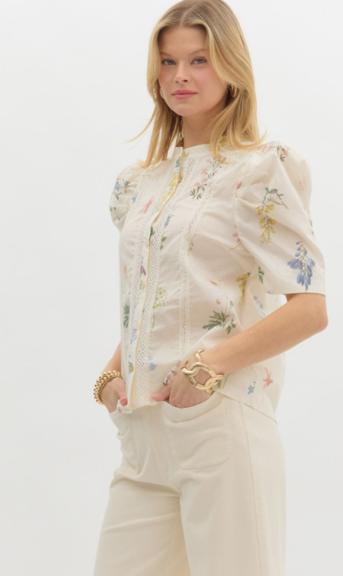 Floral Lace Bloom Top