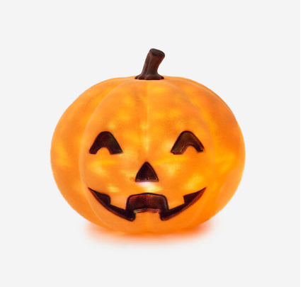 180 Flocked Jack-O-Lantern