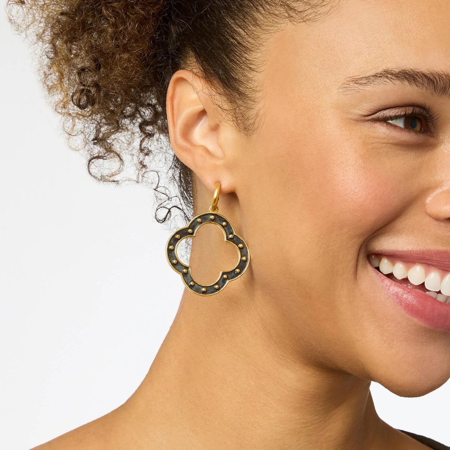 Julie Vos SoHo Statement Hoop & Charm Earring - Mixed
