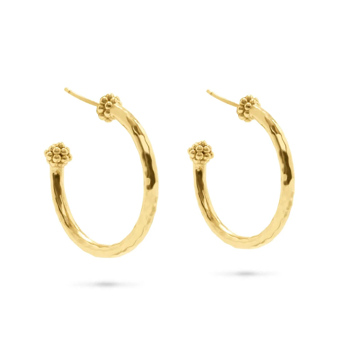 Capucine De Wulf Berry Slice Medium Hoop Earring- Gold