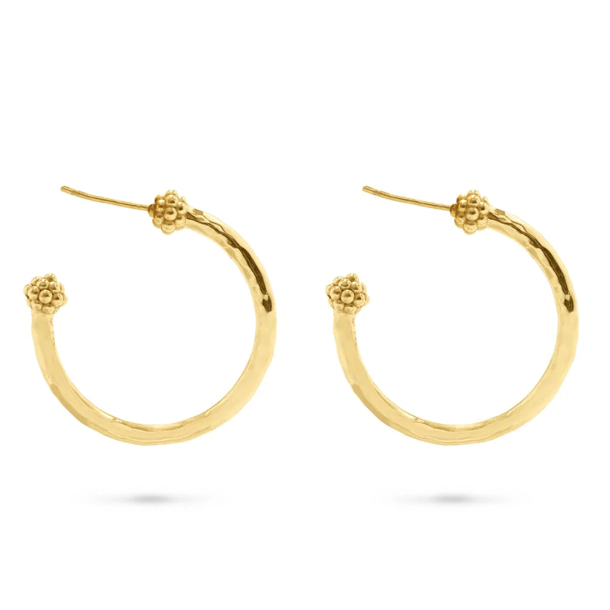 Capucine De Wulf Berry Slice Medium Hoop Earring- Gold