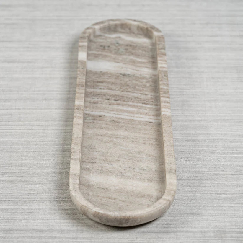 Zodax Marble Oval Tray