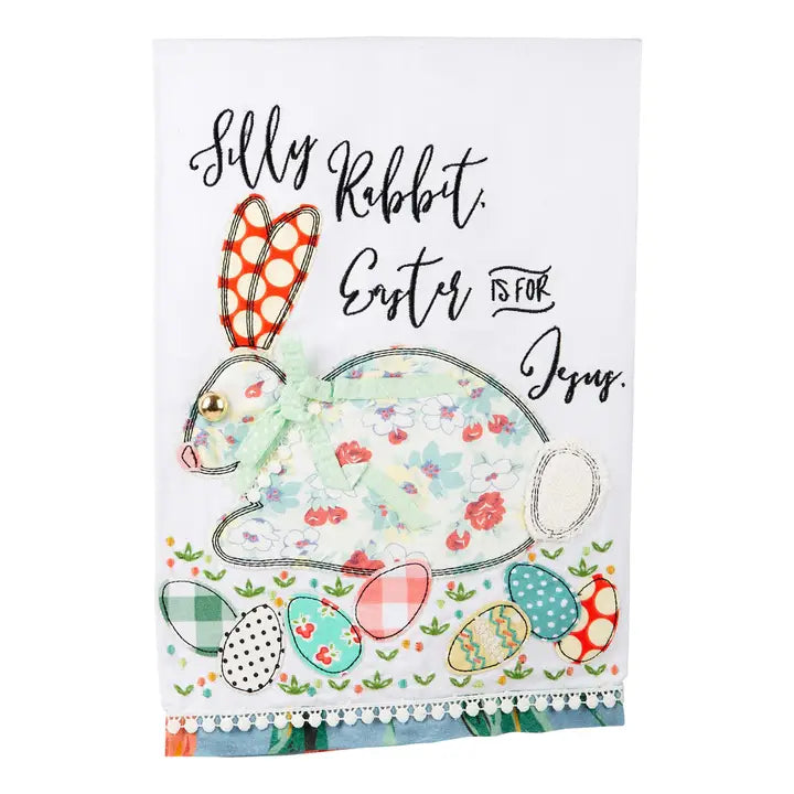 The Porch Glory Haus Easter is for Jesus Tea Towel