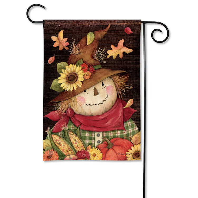 The Porch Autumn Scarecrow Garden Flag