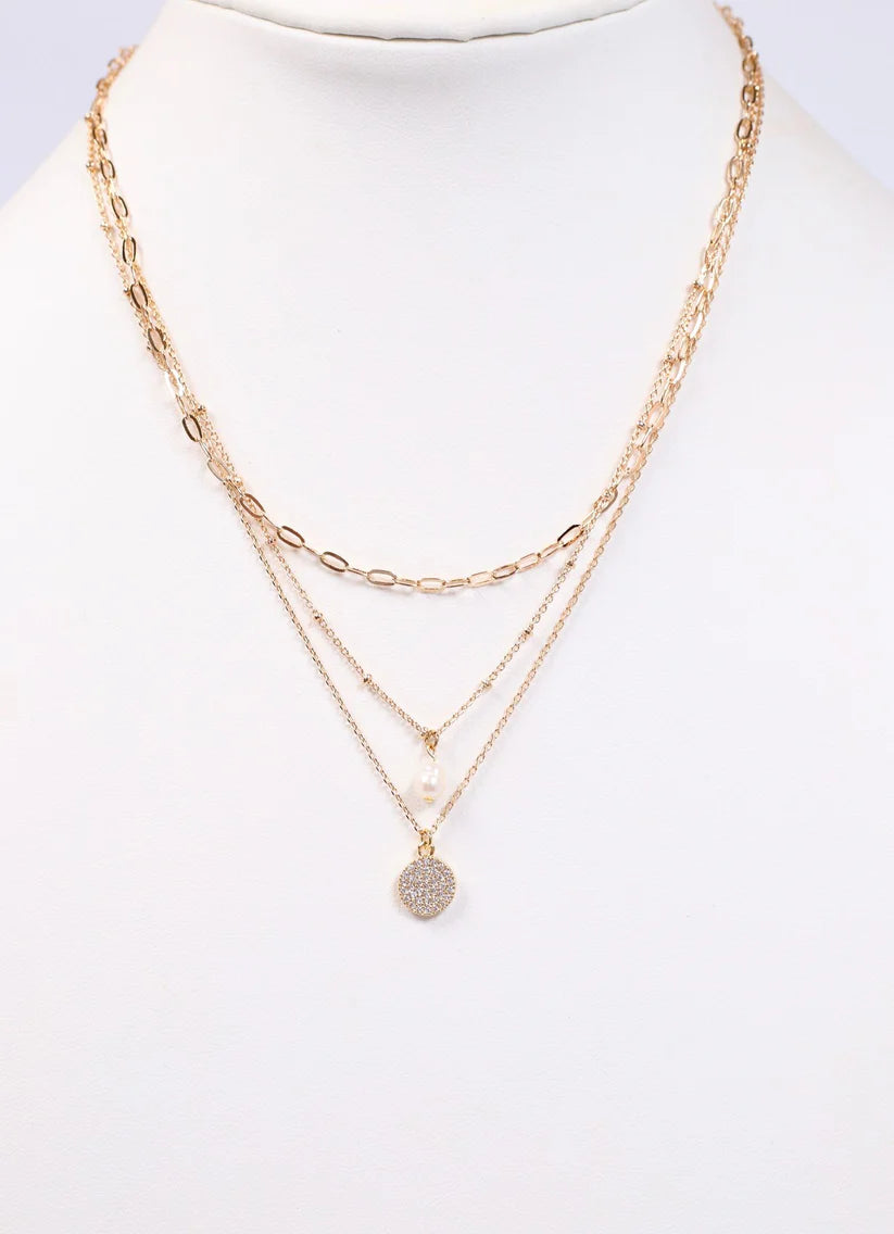 Caroline Hill Beautiful Layered Necklace with Charms