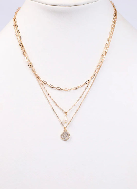 Caroline Hill Beautiful Layered Necklace with Charms