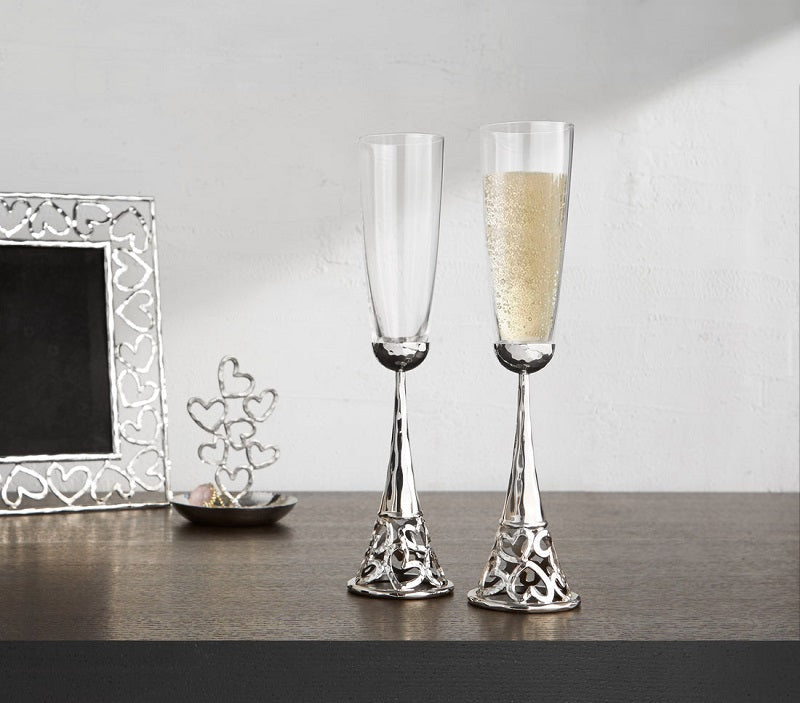 Michael Aram Heart Silver Goblet