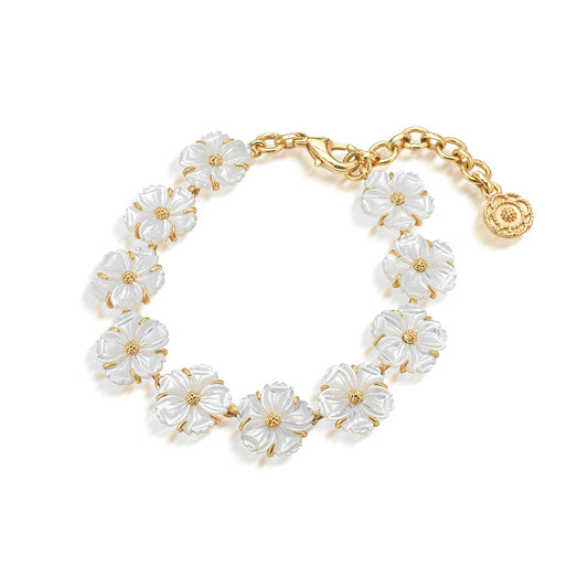 Capucine De Wulf Mermaid Garden Petite Riviere Bracelet, 7"+1.5"