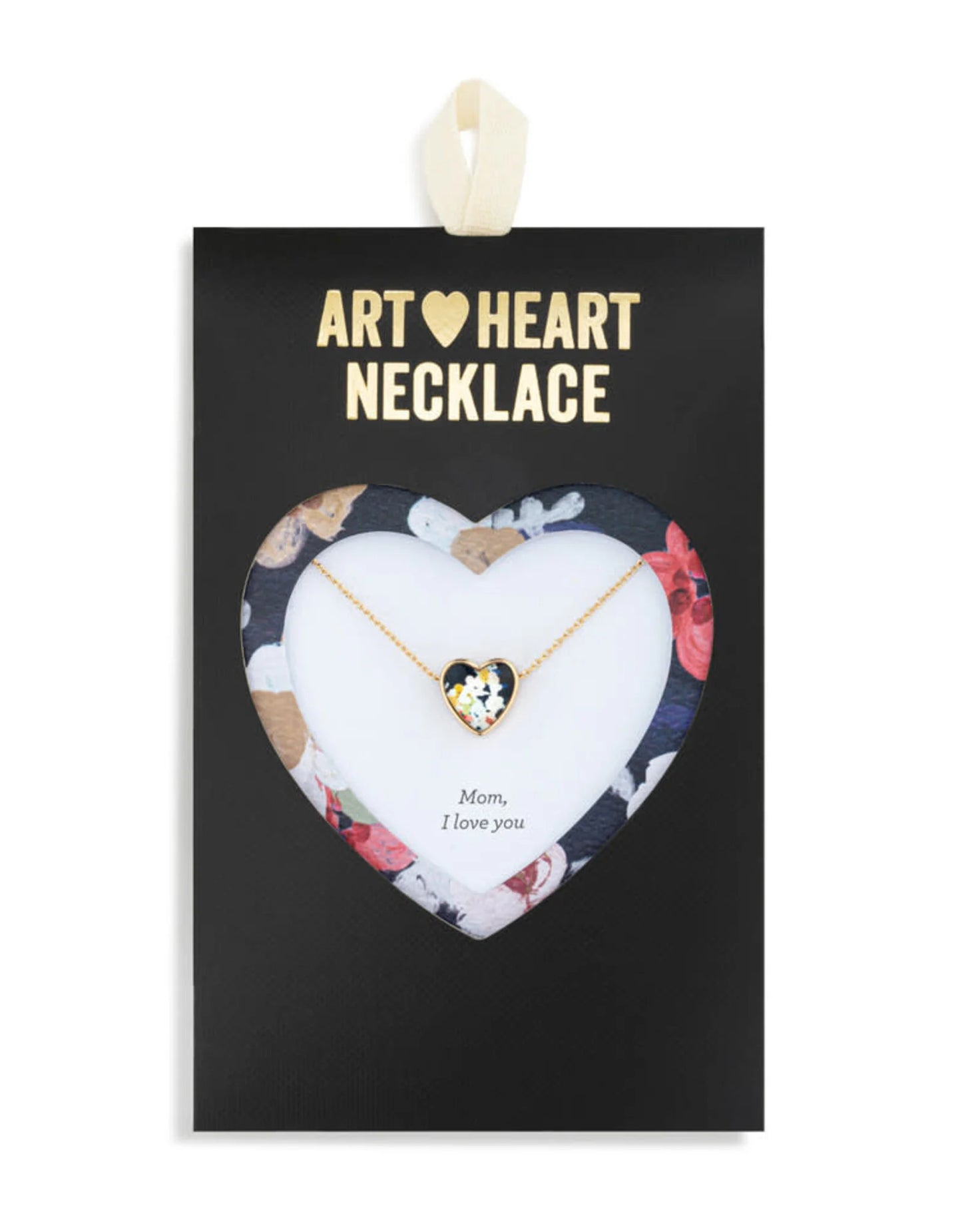 Demdaco Art Heart Necklace- Mom, I Love You
