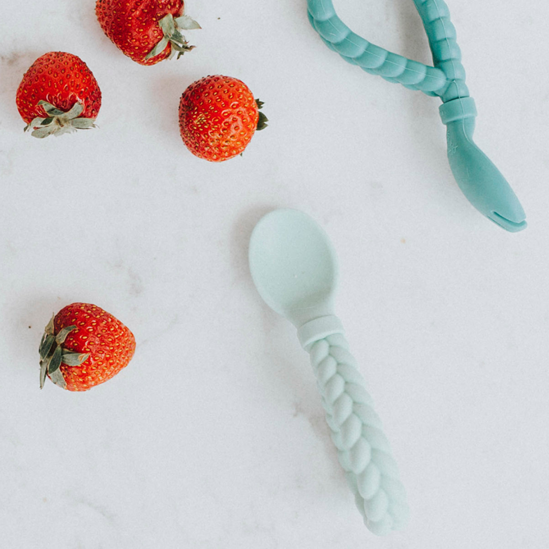 The Porch Sweetie Spoons™ Spoon + Fork Set: Pink