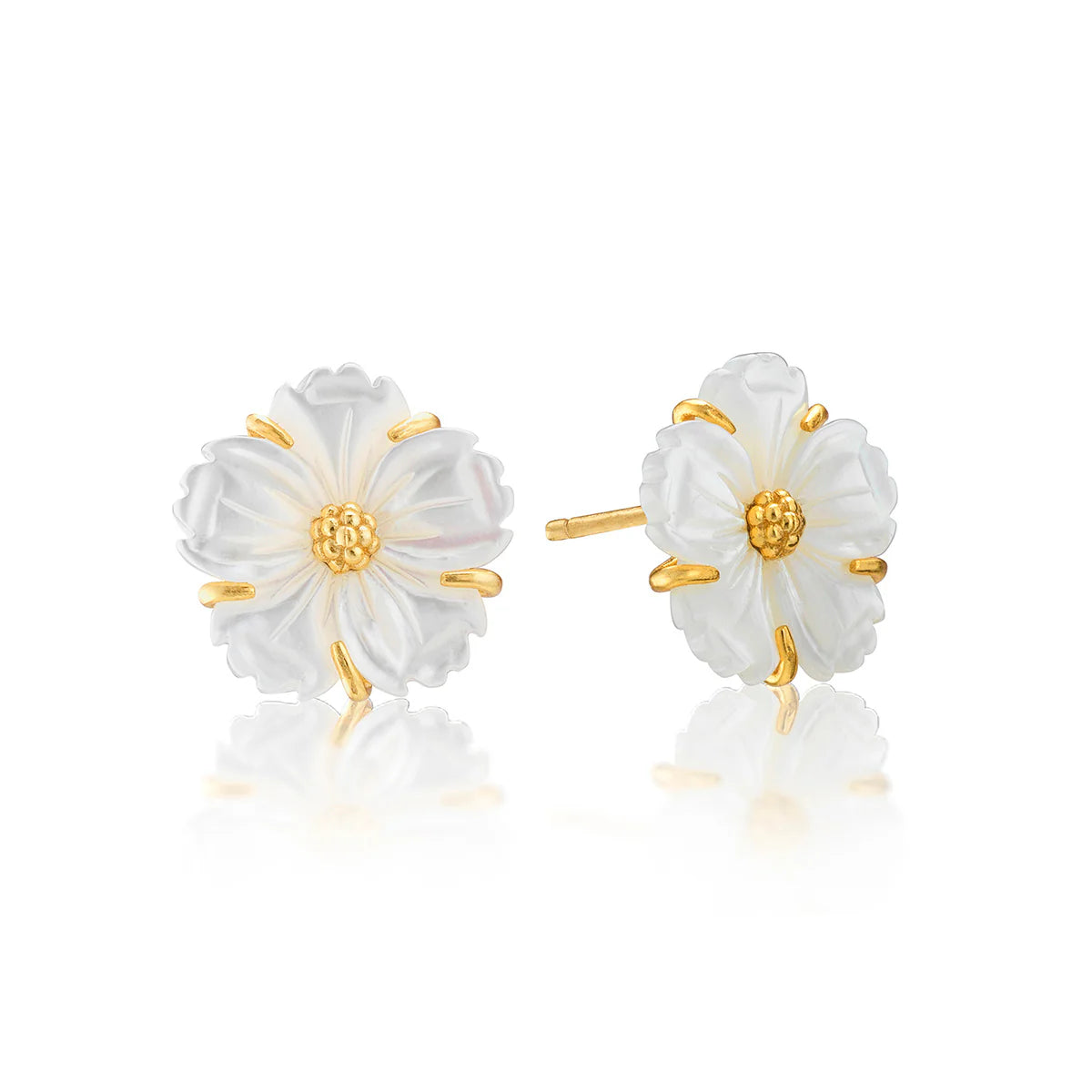 Capucine De Wulf Mermaid Garden Petite Stud Earrings
