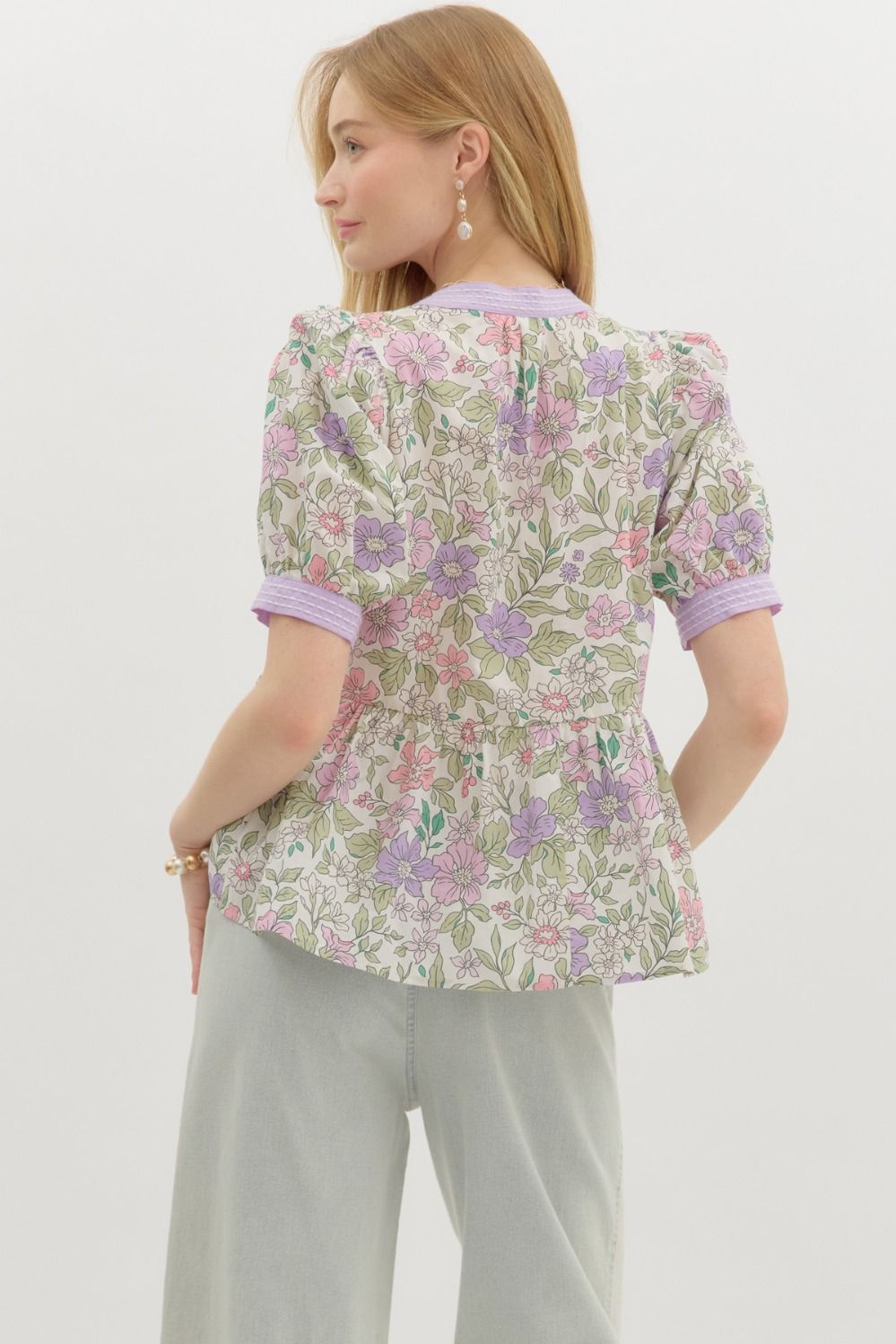 Violet Bloom Top