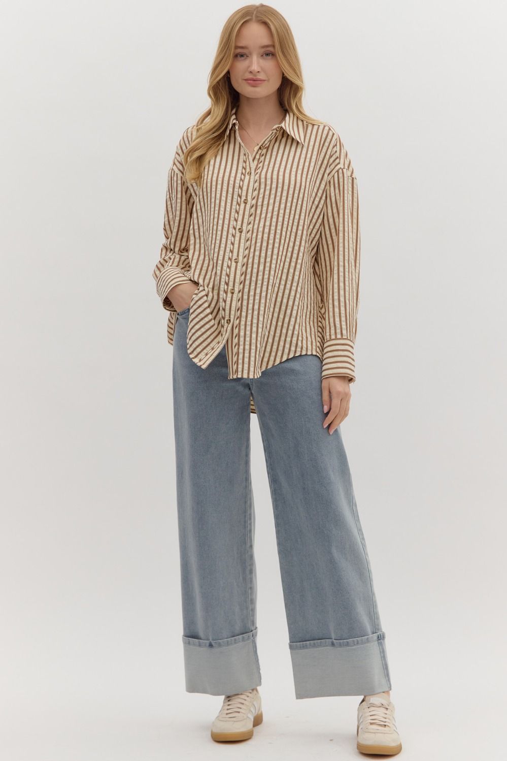 Stripe Hype Long Sleeve Top