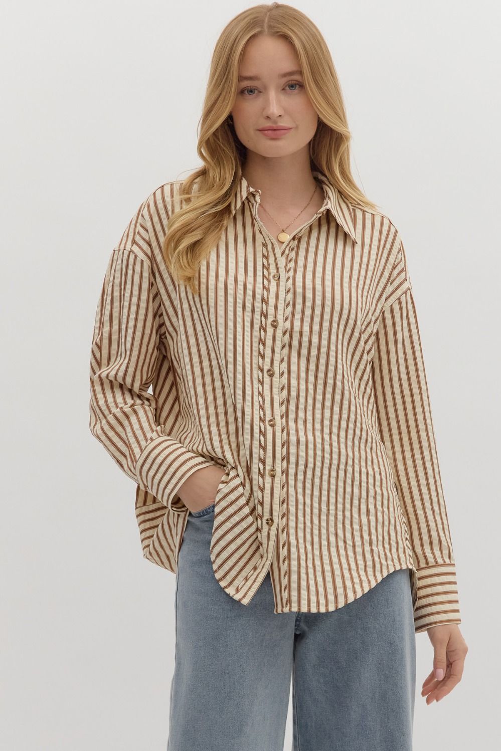 Stripe Hype Long Sleeve Top