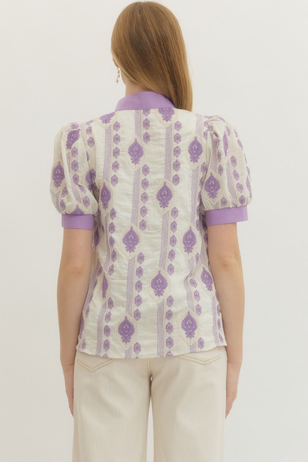 Lavender Lush Short Sleeve Top