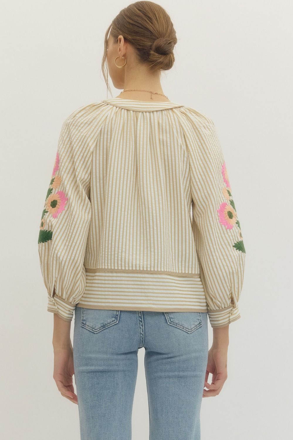 Flower Favorite 3/4 Sleeve Top