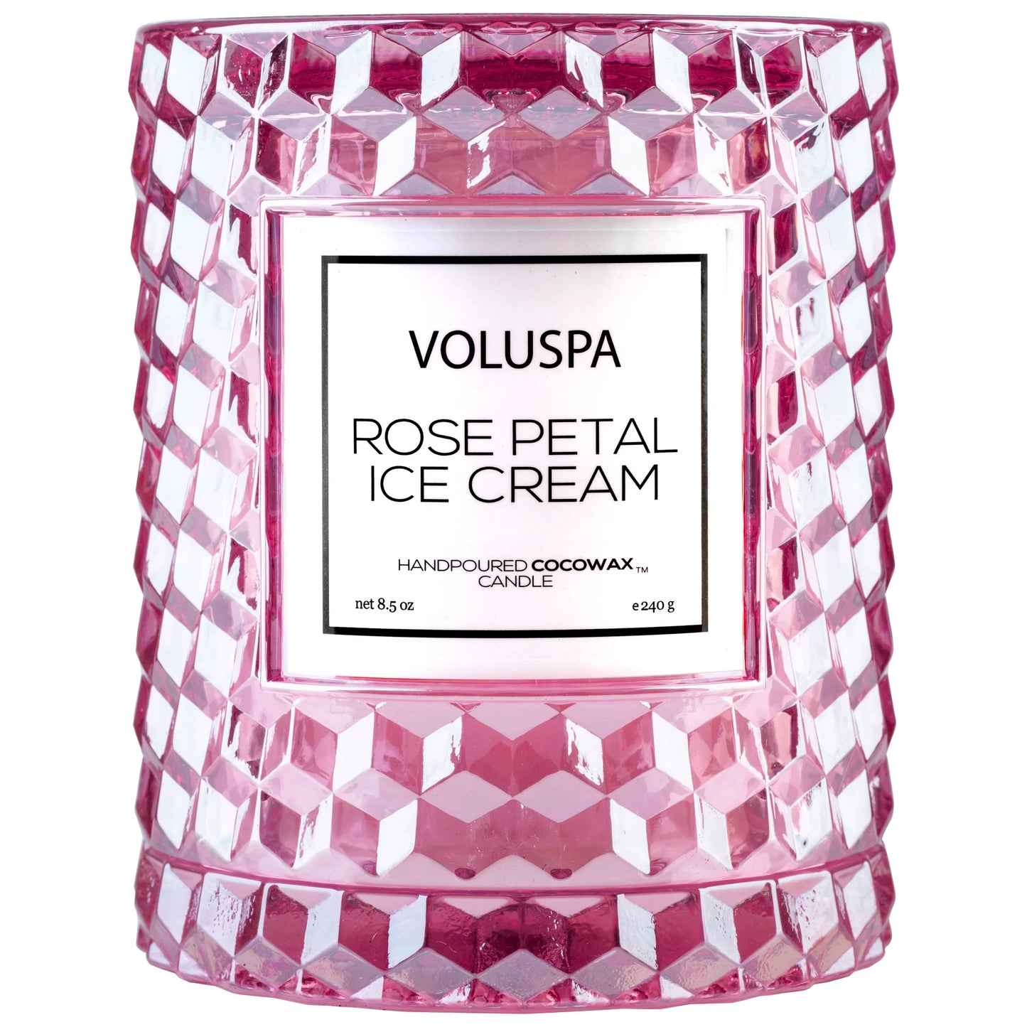 Voluspa Rose Petal Ice Cream Cloche Candle