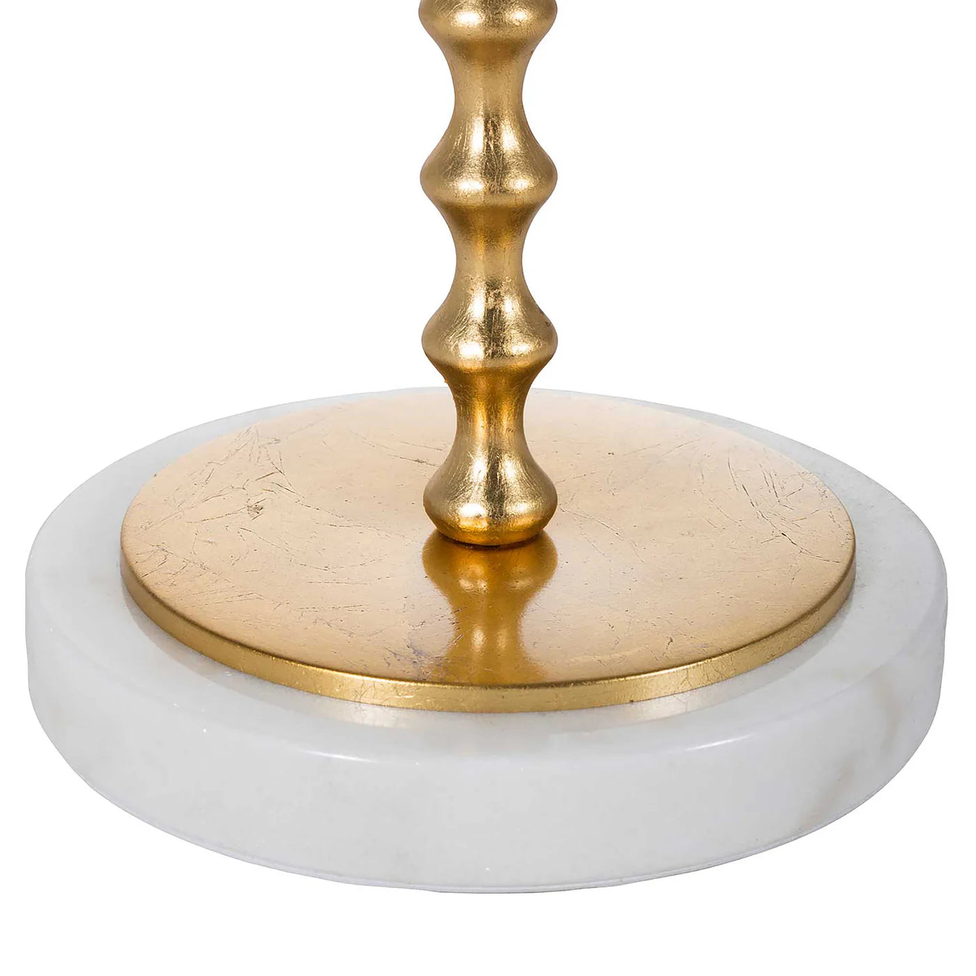 Gabby Addie Marble Cast Aluminum Gold Leaf Table Lamp - 34.25 in