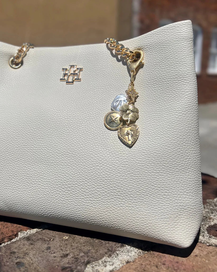 Caroline Hill Heart and Cross Bag Chain