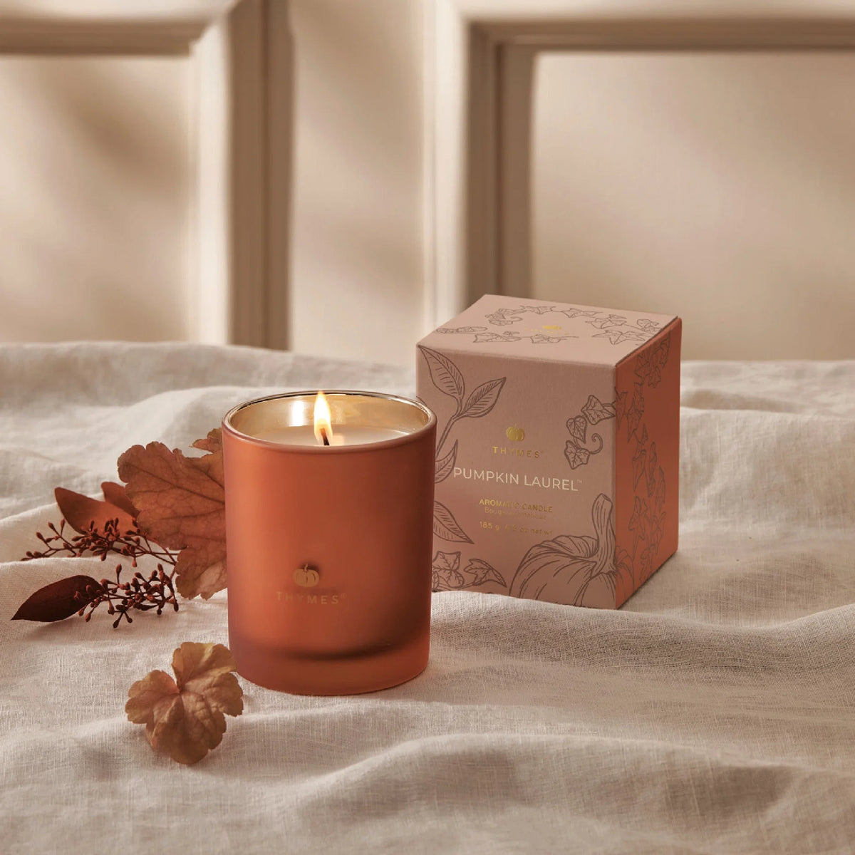 Thymes Pumpkin Laurel Auromatic Candle