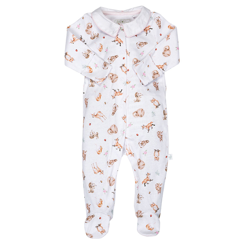 Wrendale Designs Little Forest Printed Babygrow 6 to 9 Months