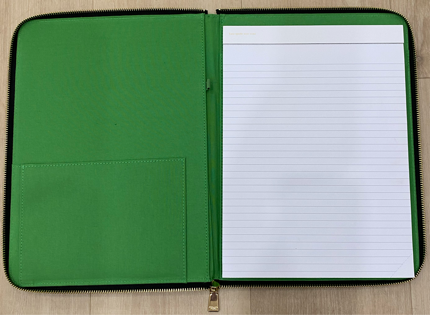 Kate Spade Notebook with Zipper and Organizer