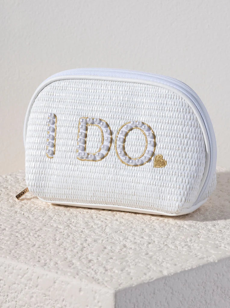 Shiraleah White I Do Zip Pouch