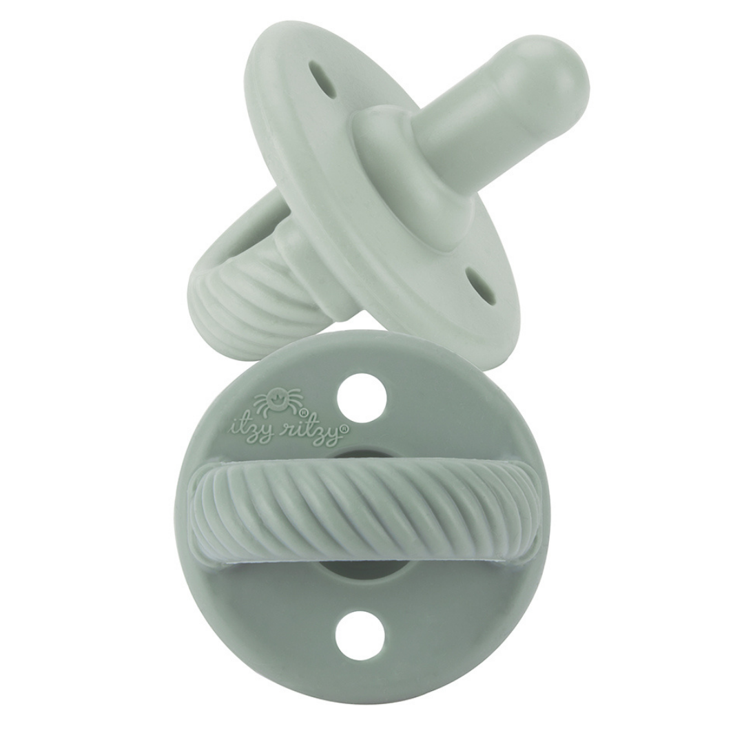 The Porch Sweetie Soother™ Pacifier Sets (2-pack): Robin's Egg Blue + Navy Cables