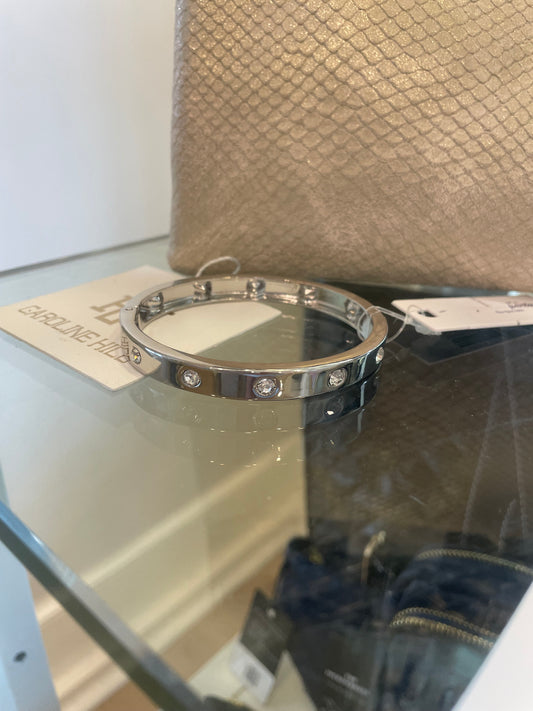 Caroline Hill Lake Burton Silver Bangle Bracelet