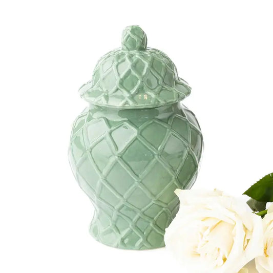 8 Oak Lane Green Ginger Jar