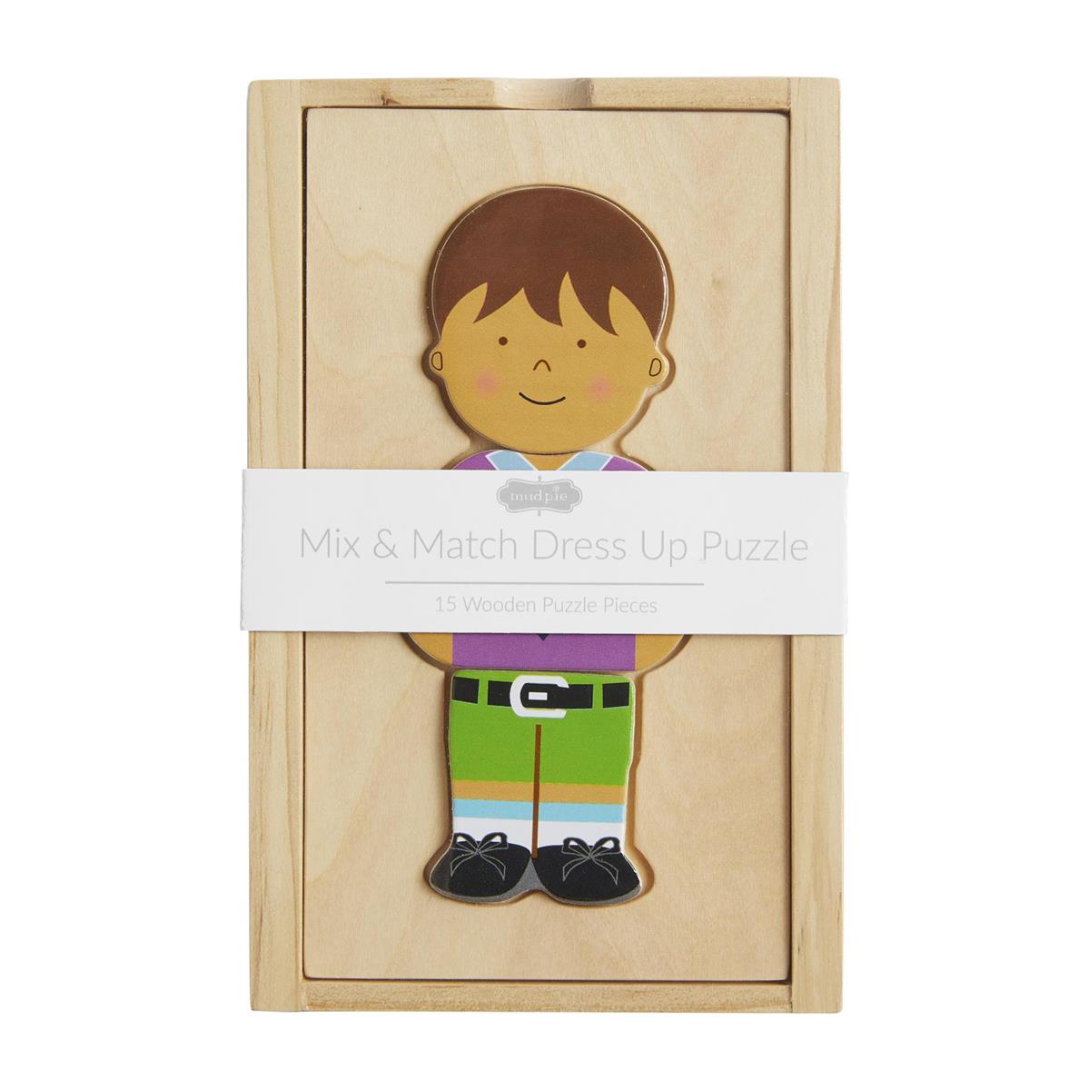The Porch Mud Pie Boy Boxed Dressed Up Wood