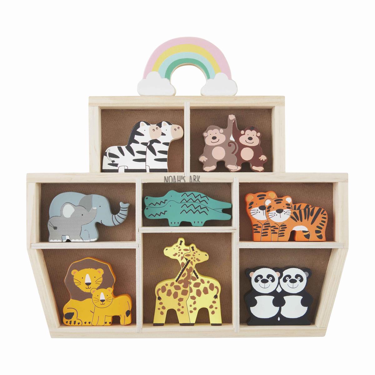 The Porch Mud Pie Noah's Ark Wood Set