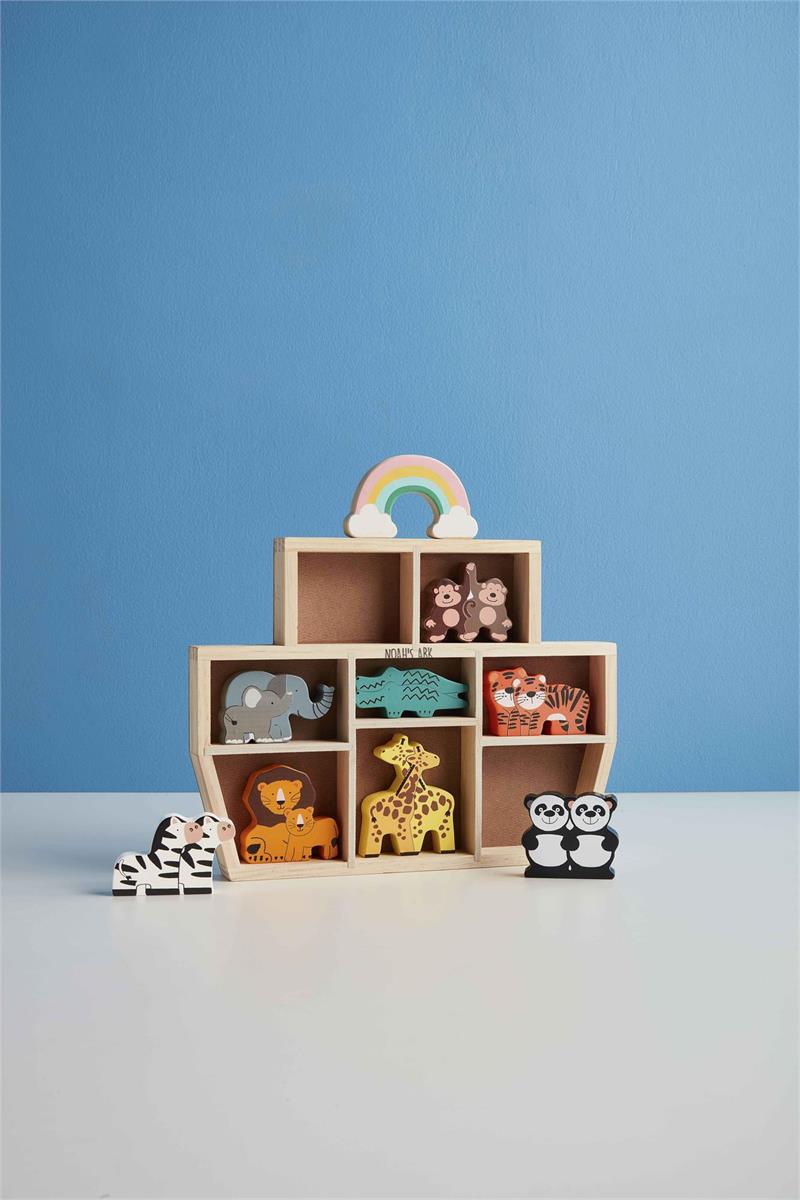 The Porch Mud Pie Noah's Ark Wood Set