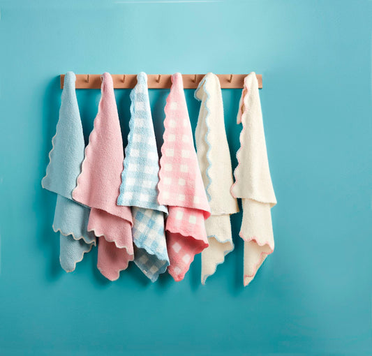 The Porch Mud Pie Pink Gingham Chenille Blanket