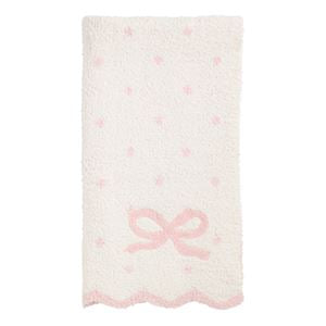The Porch Mud Pie Bow Chenille Blanket.