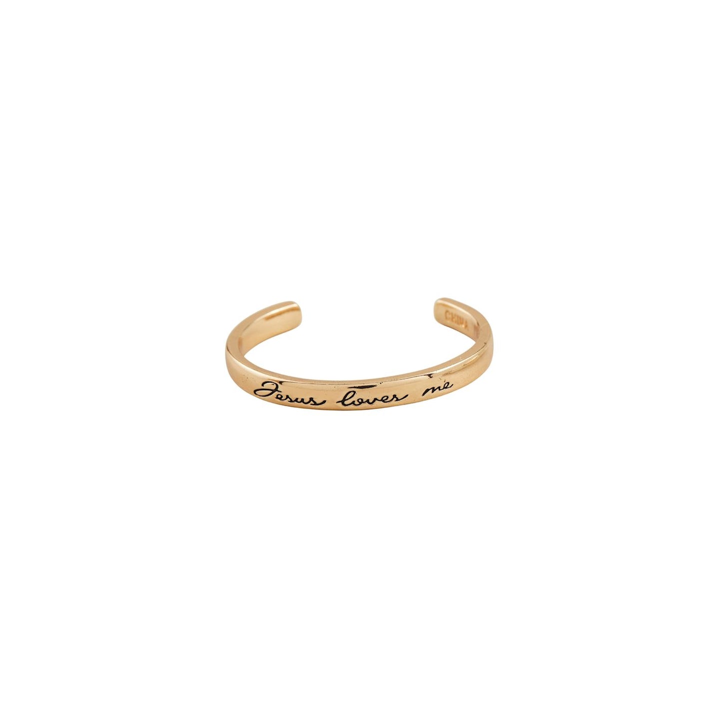 The Porch Mud Pie Gold Jesus Loves Me Cuff