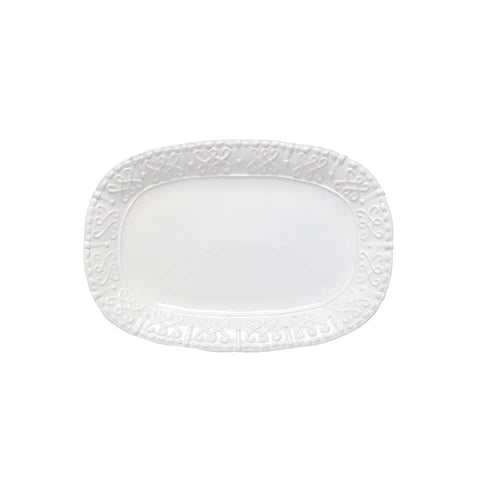 Skyros Historia Small Oval Platter Paperwhite