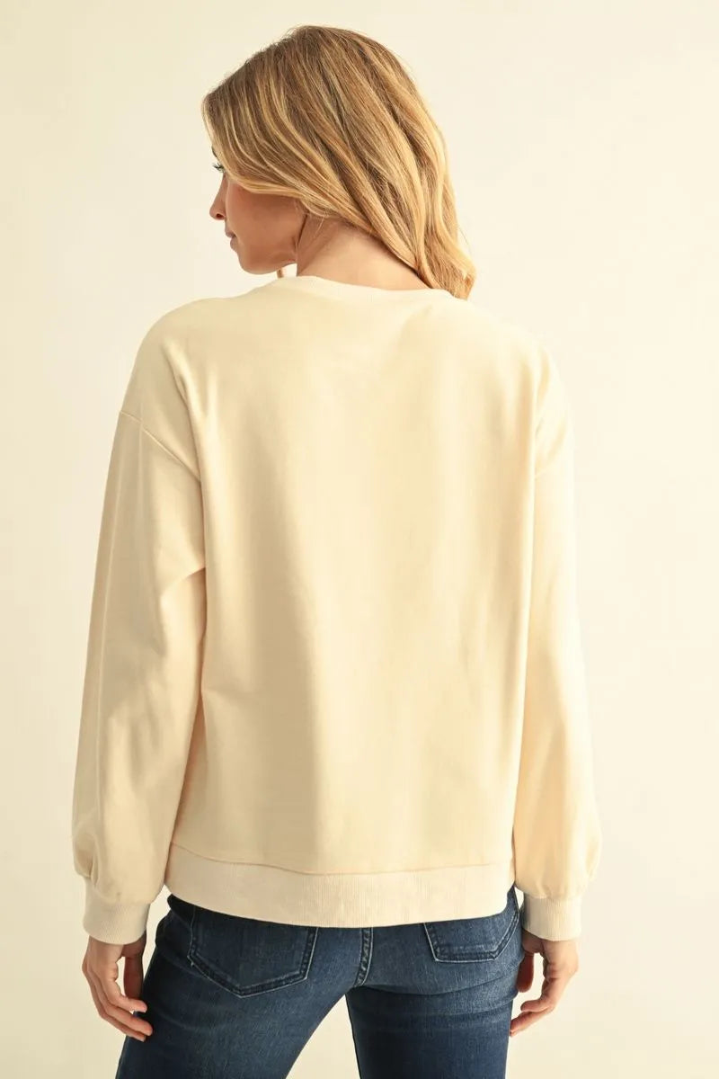 Pumpkin Patch Cream Sweatshirt