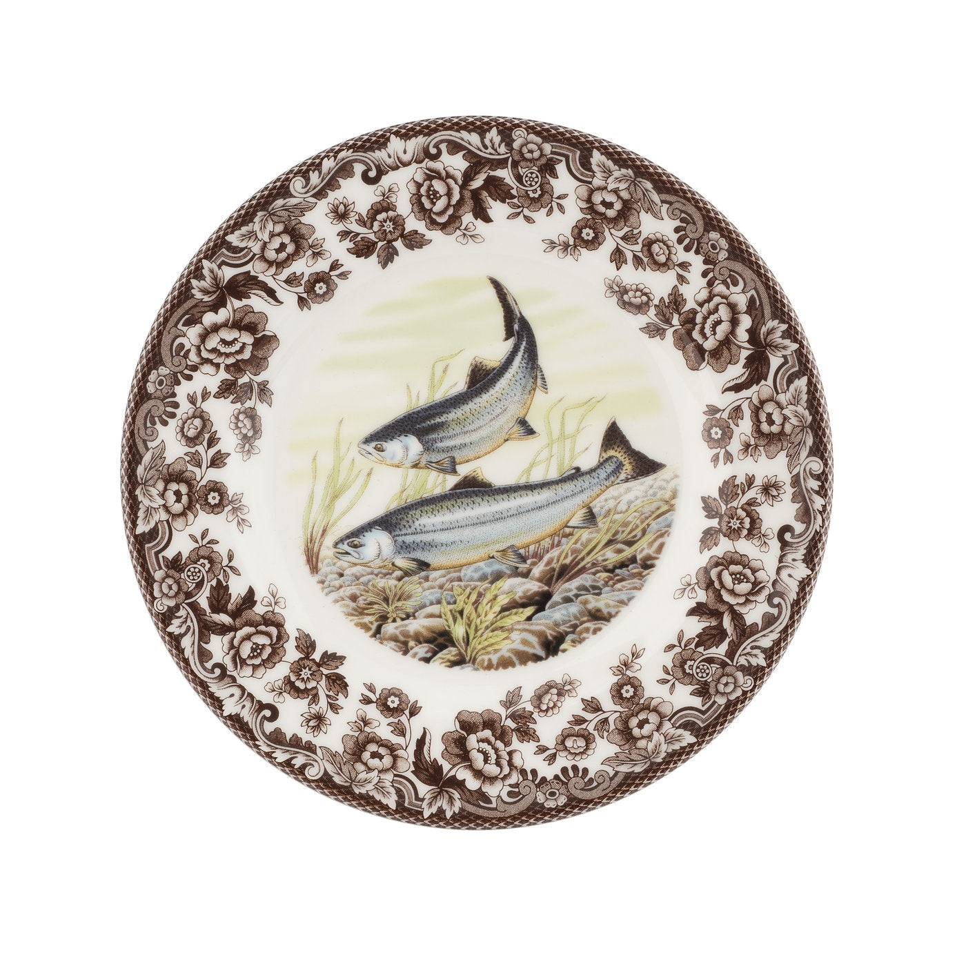 Spode Woodland Salad Plate 8 Inch, King Salmon
