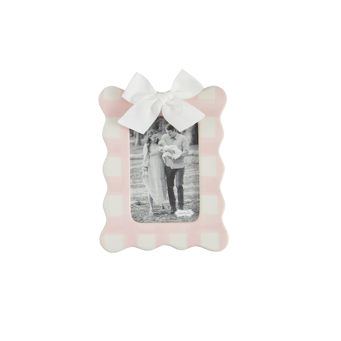 The Porch Mud Pie Vertical Pink Bow Frame