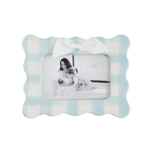 The Porch Mud Pie Horizontal Blue Bow Frame