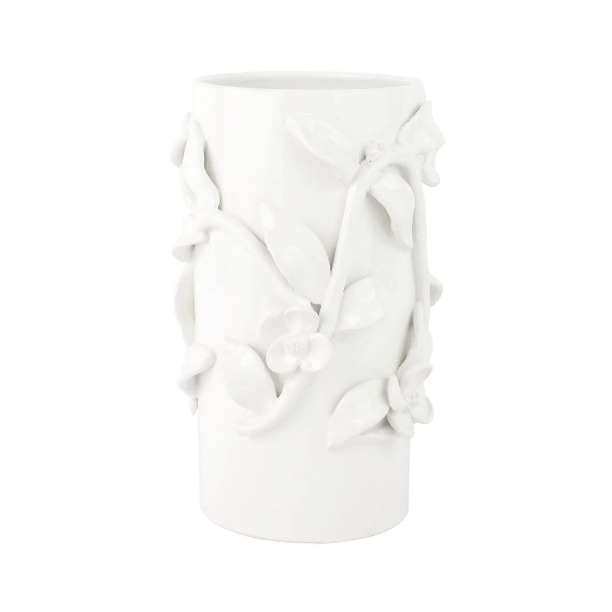Vietri Bougainvillea Garden White Medium Cachepot