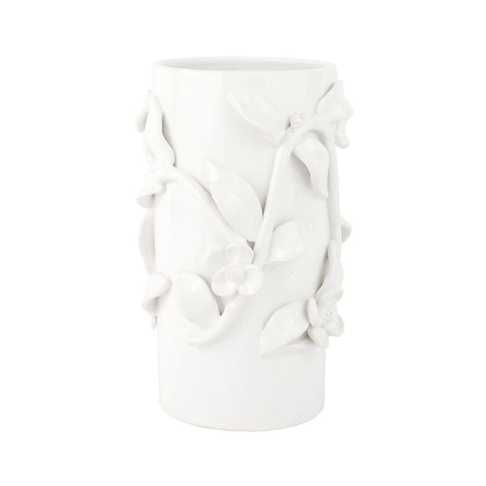 Vietri Bougainvillea Garden White Medium Cachepot
