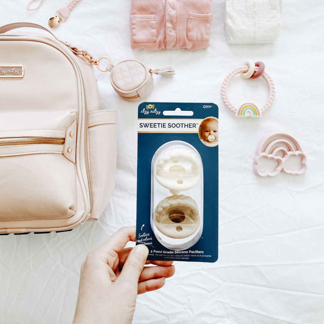 The Porch Sweetie Soother™ Pacifier Sets (2-pack): Robin's Egg Blue + Navy Cables