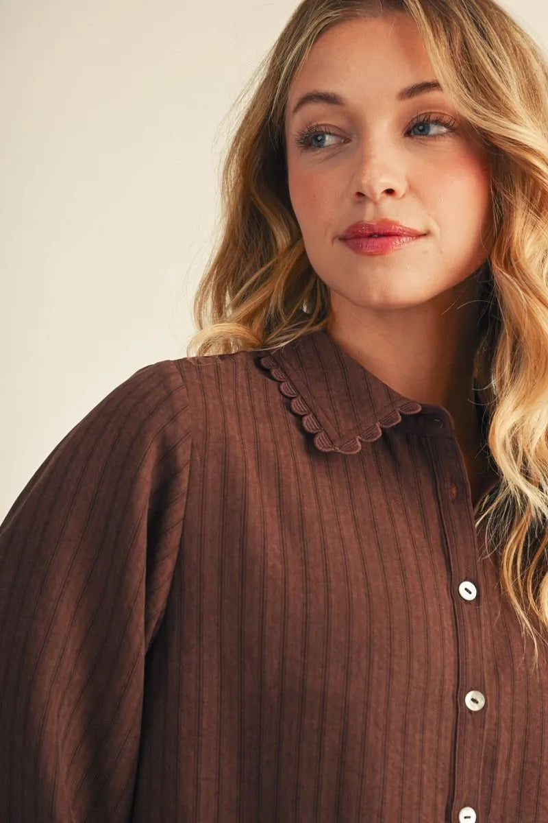 The Madeline Pleated Blouse